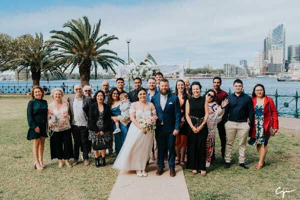 Marriage Celebrant at Bradfield Park for an incredible simple ceremony