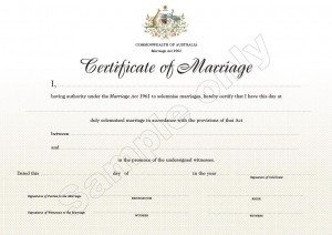 Official Marriage Certificate