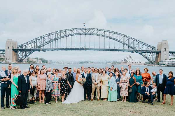 Marriage Registry Office NSW Alternative. Married at Blues Point Reserve, McMahons Point, NSW.